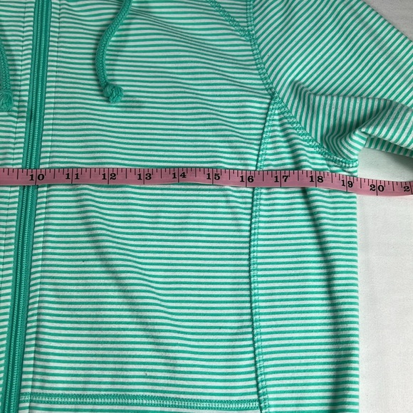 Made for Life PM Green Striped Hoodie Jacket - Picture 14 of 15